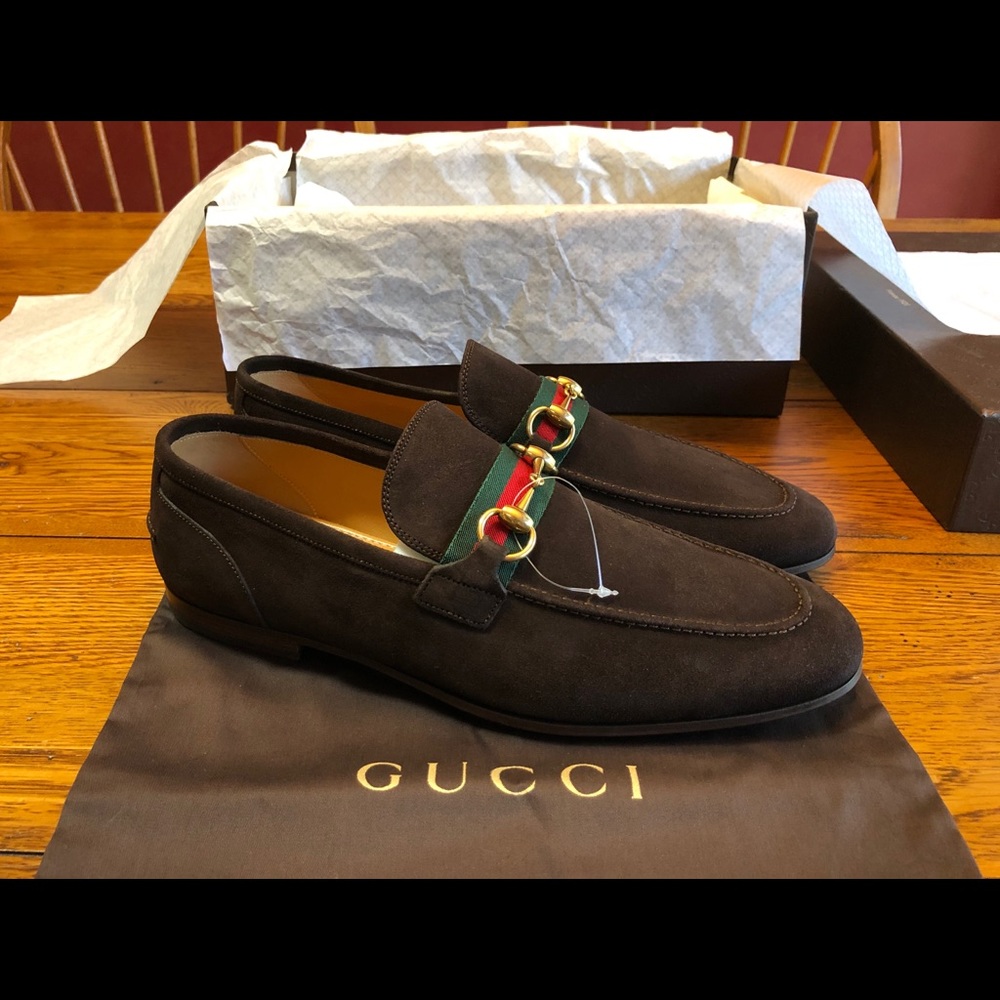 Gucci Men’s Horsebit Suede Loafer